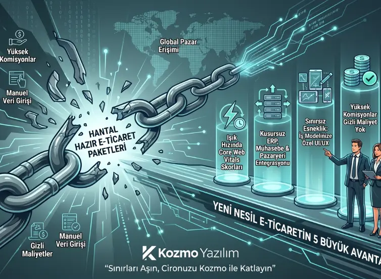 Hazır E-Ticaret Paketleri İşinizi Neden Sınırlandırıyor? Yeni Nesil Altyapıların 5 Büyük Avantajı